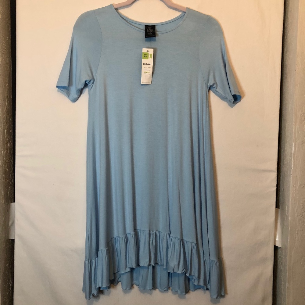 Agnes & Dora Baby Blue Ruffle Tunic - Picture 2 of 6